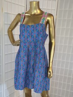 NATURAL LIFE Tricia Blue Floral Mini Dress